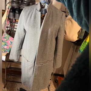 Angashion Gray Herringbone Coat